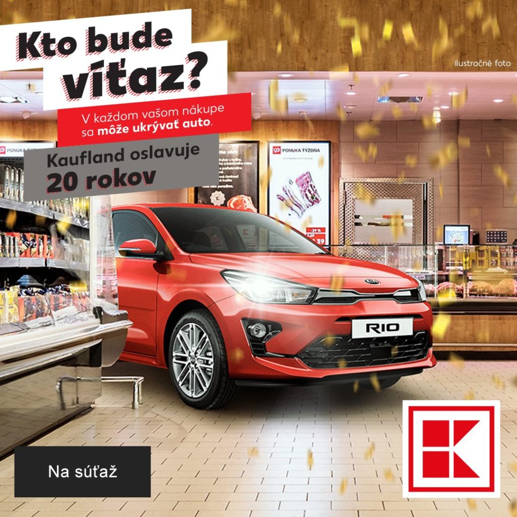 Hrajte s Kauflandom o 20 osobných automobilov Kia Rio a 200 okamžitých výhier