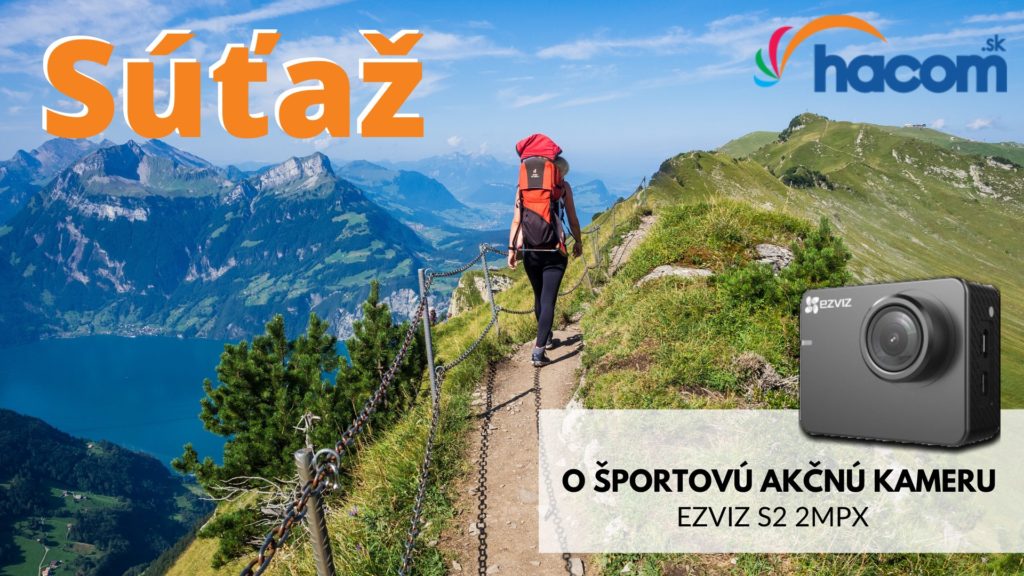 Súťaž o športovú akčnú kameru Ezvis S2