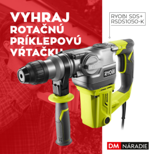 Súťaž o rotačnú príklepovú vŕtačku SDS+ (1050W)