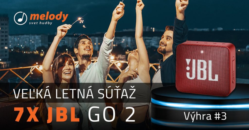 Súťaž o vodeodolný reproduktor JBL GO2 červenej farby