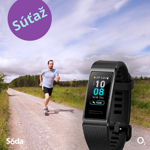 Vyhrajte fitnes náramok Huawei Band 3 Pro pre športovcov