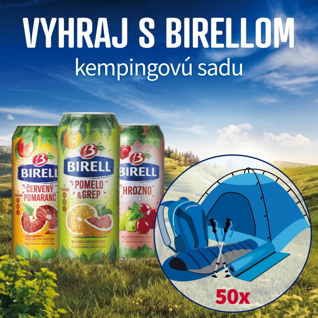 Vyhrajte s Birellom 50x kempingovú sadu
