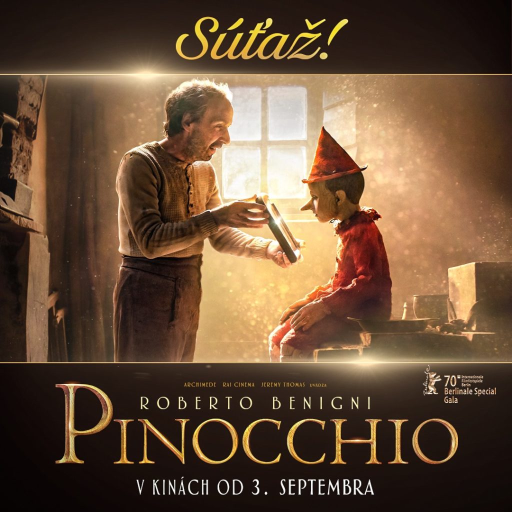 Súťaž s novým rodinným filmom Pinocchio
