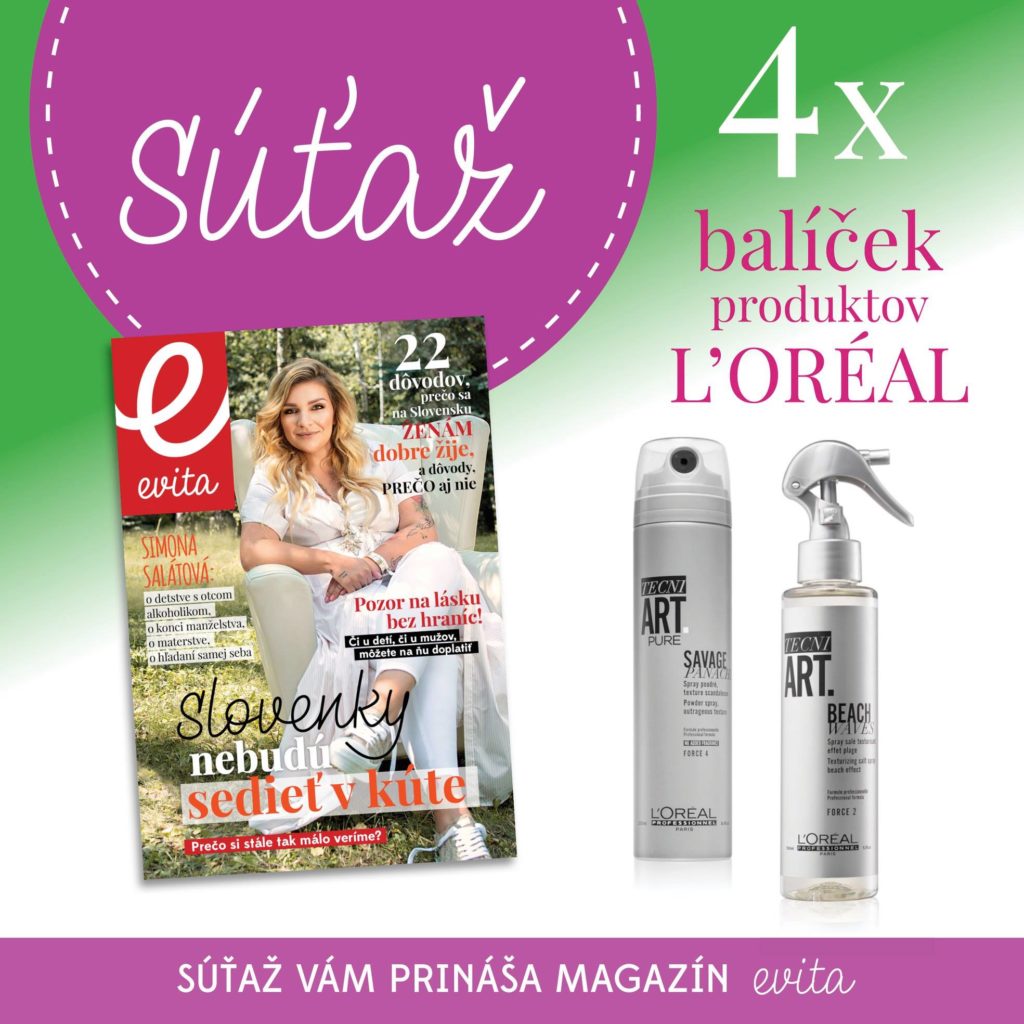 Súťaž o 4x produkty na vlasy od L´ORÉAL PARIS