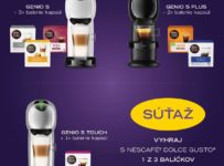 Súťaž o kávovary Dolce Gusto Genio S a balenia kapsúl