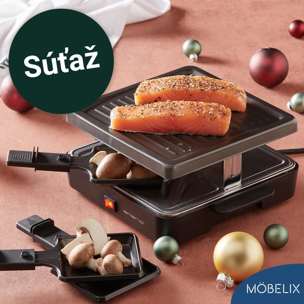Súťaž o raclette gril Foli od Möbelix