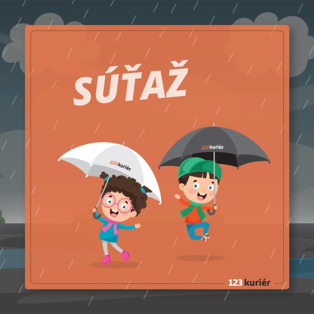 Súťaž o dva krásne dáždniky s logom 123Kuriér