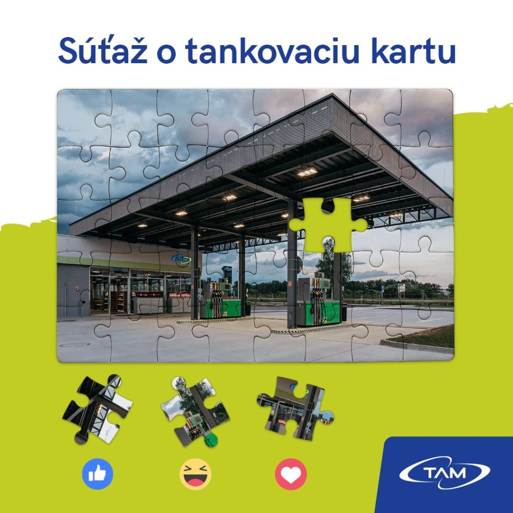 Súťaž o tankovaciu kartu TAM v hodnote 20€