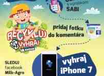 Recykluj a vyhraj iPhone 7 od Milk Agro