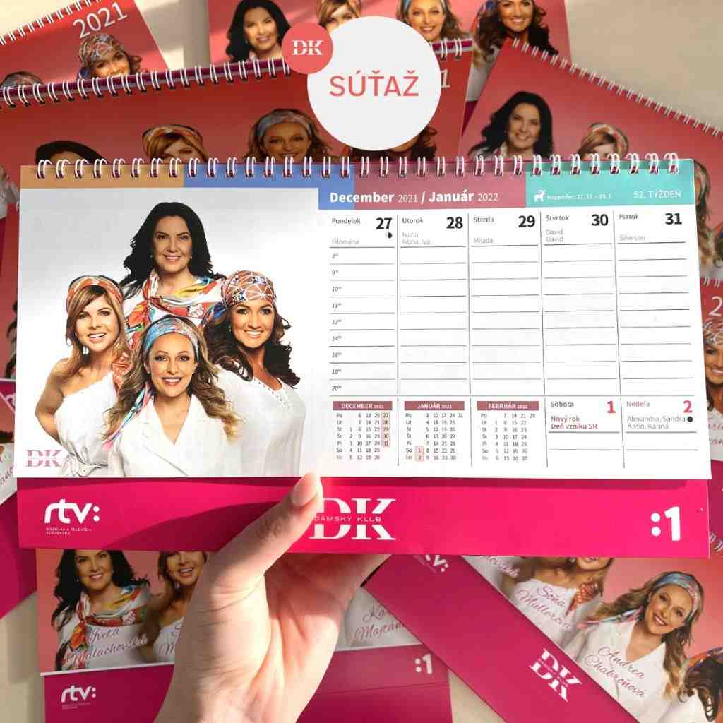 Súťaž o kalendár Dámskeho klubu