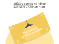 Súťaž o poukaz na nákup svietidiel v hodnote 100€