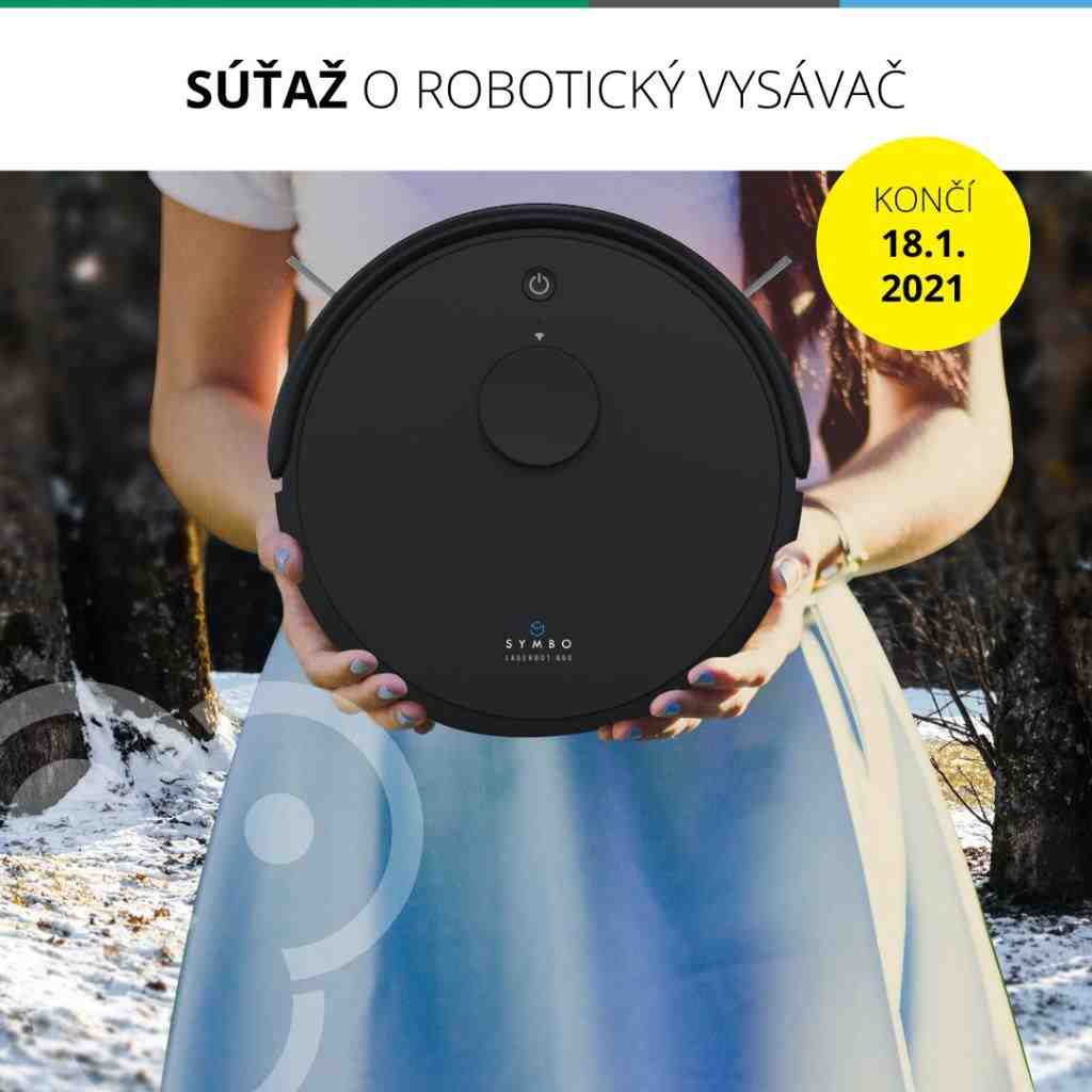 Súťaž o robotický vysávač s laserovou navigáciou Symbo Laserbot 650