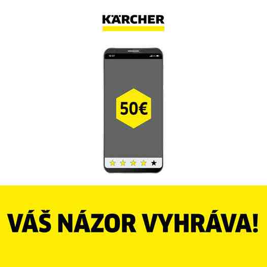 Vyhrajte darčekový poukaz Kärcher v hodnote 50€