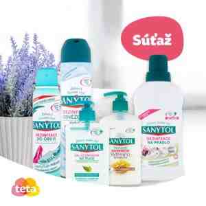 Súťaž o balíček praktických dezinfekčných prostriedkov Sanytol