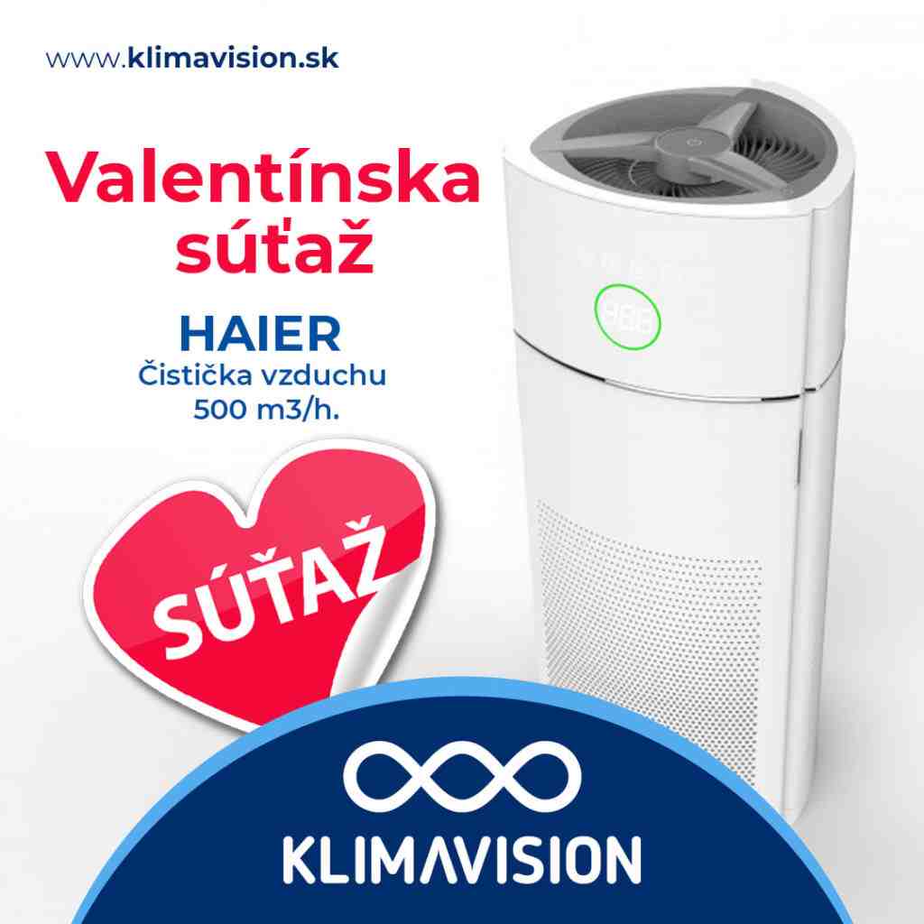 Súťaž o hi-tech čističku vzduchu značky HAIER