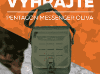 Súťaž o kapsu Pentagon MESSENGER v olivovo-zelenej farbe