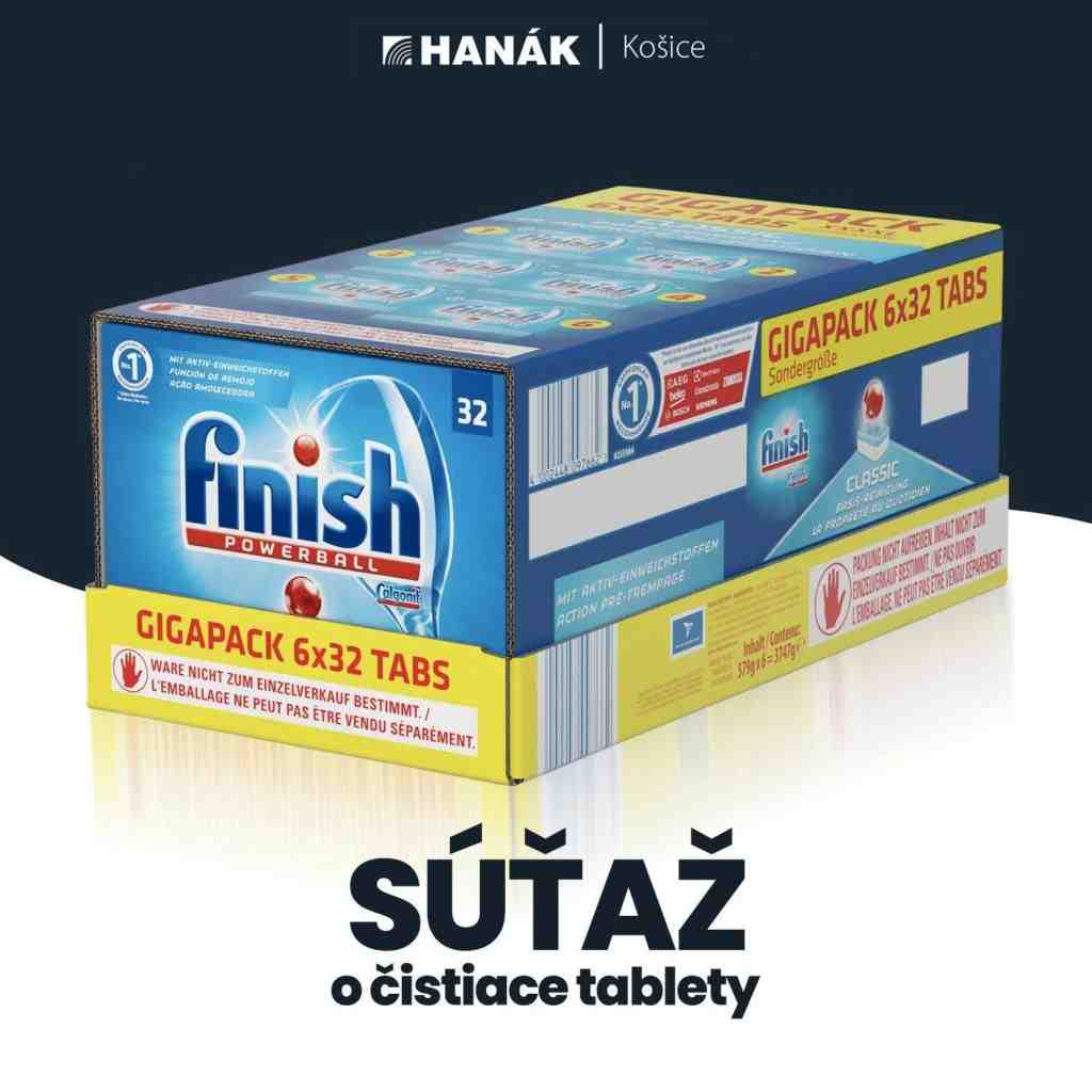 Súťaž o tablety do umývačky FINISH