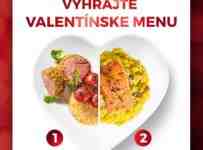 Vyhrajte donášku trojchodového Valentínskeho menu