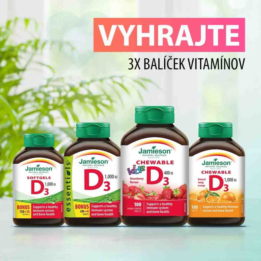 Súťaž o 3x vitamínový balíček na zdravé kosti od Jamieson