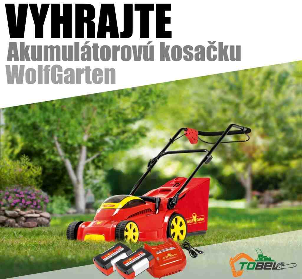 Súťaž o akumulátorovú kosačku WolfGarten 72v Li-ion power 40