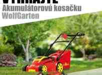 Súťaž o akumulátorovú kosačku WolfGarten 72v Li-ion power 40