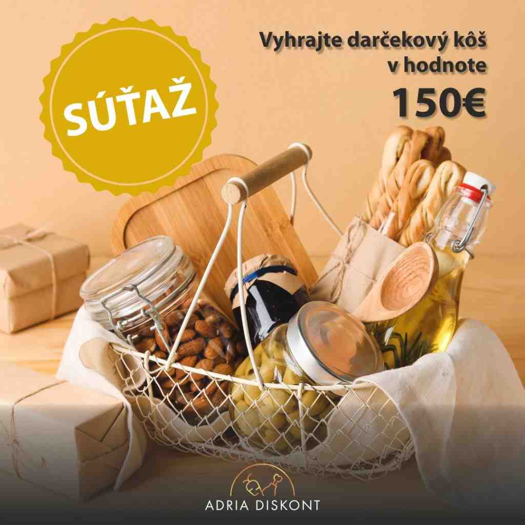 Súťaž s Adria Diskont o hodnotný balíček plný chutných potravín