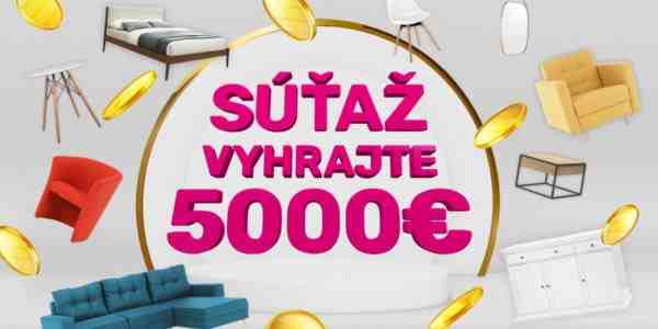 Vyhrajte 5000€ na nákup na temponabytok.sk