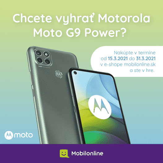 Súťaž o Motorola Moto G9 Power