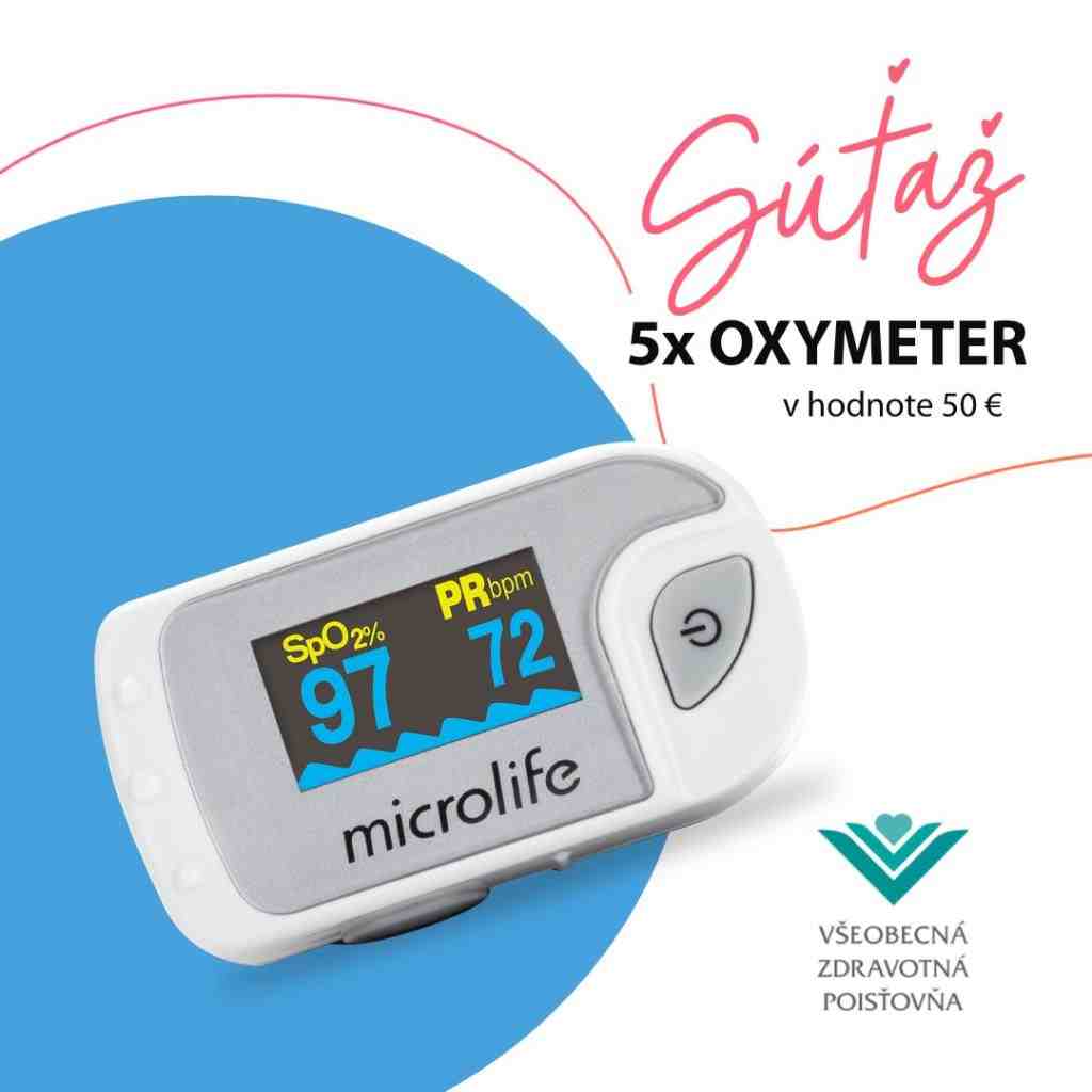 Súťaž o 5x pulzný oxymeter Microlife OXY 300 v hodnote 50€