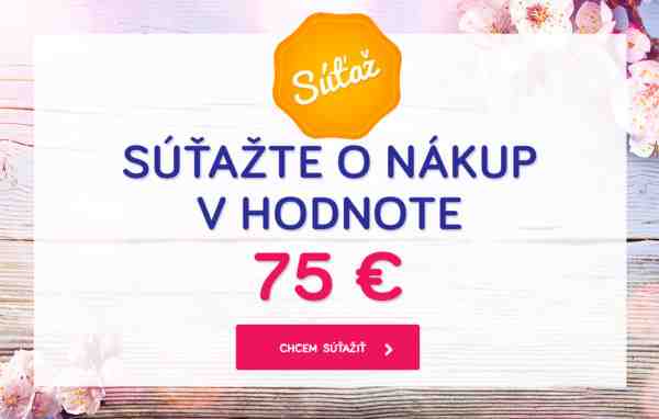 Súťaž o nákup v hodnote 75 €
