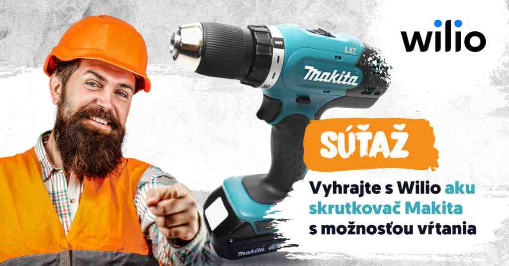 Súťaž o profesionálny aku vŕtací skrutkovač Makita
