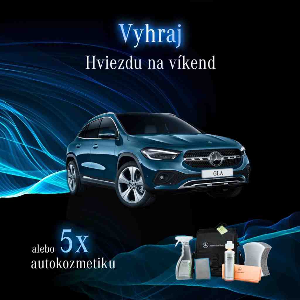 Vyhrajte víkend s GLA alebo 5x autokozmetiku od Mercedes-Benz