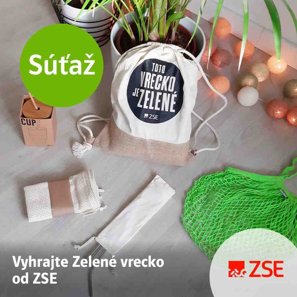 Súťaž o 2 zelené vreclá od ZSE