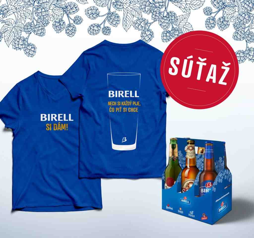 Súťaž o Birell tričko a k tomu sixpack obľúbených pív