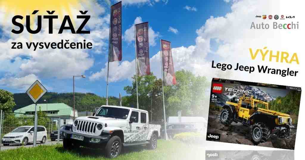 Súťaž o Lego Jeep Wrangler od Auto Becchi