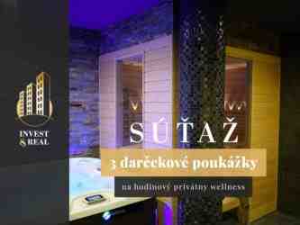 Súťaž o 3 poukážky na privátny wellness pre 2 osoby v 3PLE centrum