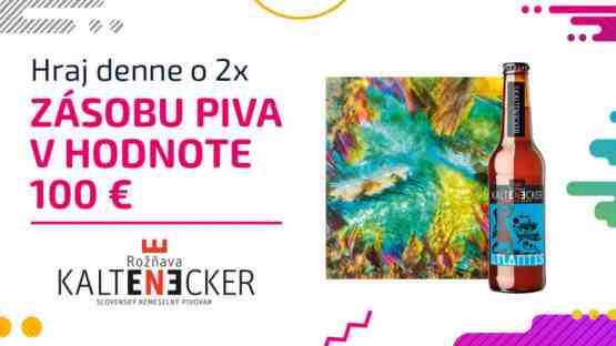 Súťaž o zásobu piva Kaltenecker v hodnote 100€