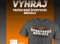 Súťaž o Tričko Niké športovca mesiaca