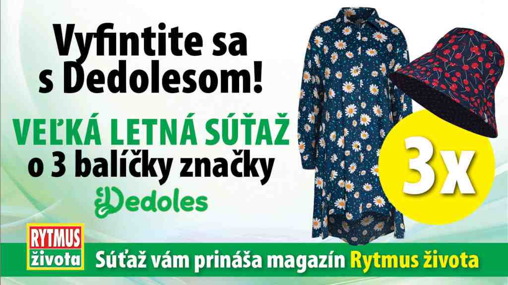 Súťaž o tri balíčky značky Dedoles