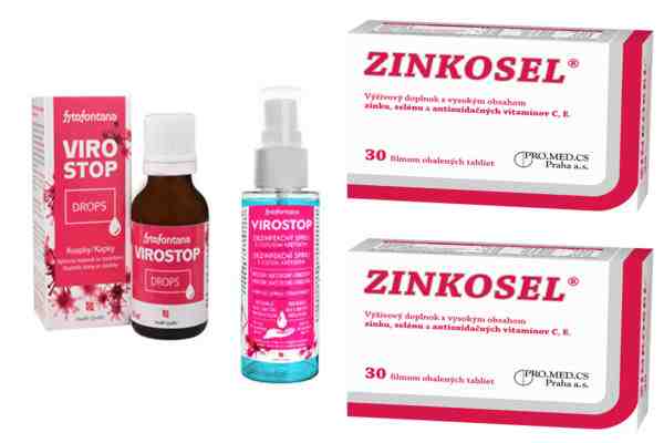 Súťaž o 3 balíčky s výživovými doplnkami Zinkosel a Virostop