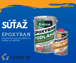 Súťaž o 5kg balenie farby Epoxyban RAL 7045
