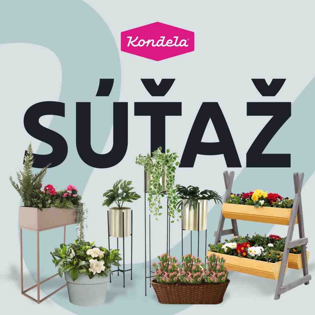 Súťaž o kvetináče JUDE v čierno zlatej kombinácii