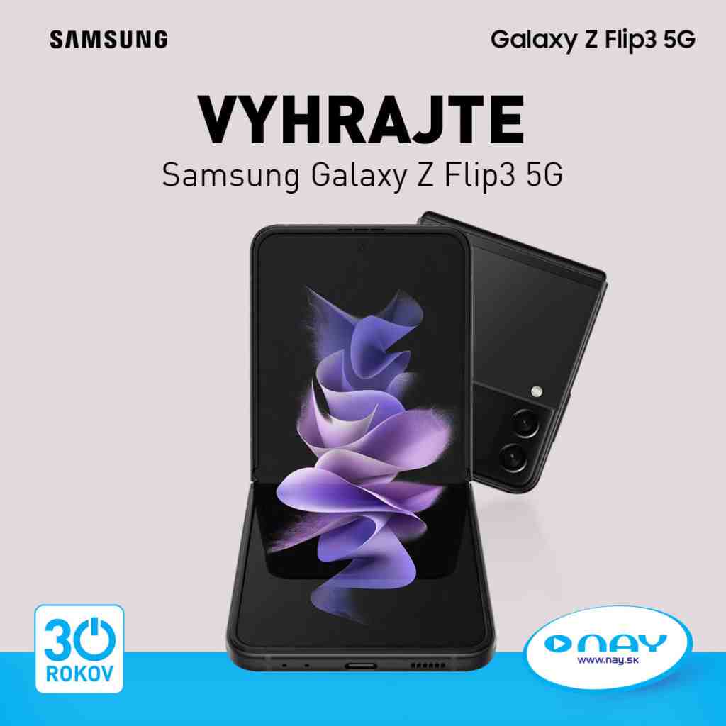 Súťaž o novinku, skladací smartfón Samsung Galaxy Z Flip3 5G