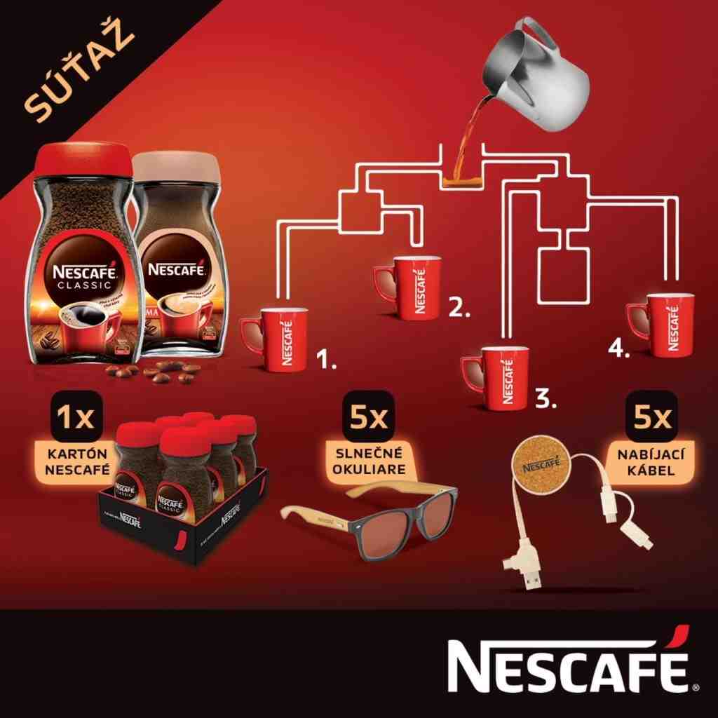 Súťaž pre milovníkov kávy o darčeky Nescafé