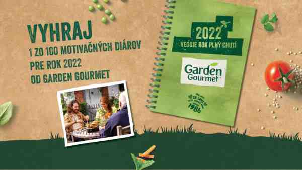 Súťaž o 100 Motivačných diárov od Garden Gourmet