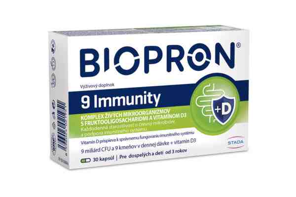 Súťaž o 3 balíčky s výživovými doplnkami Biopron 9 Immunity