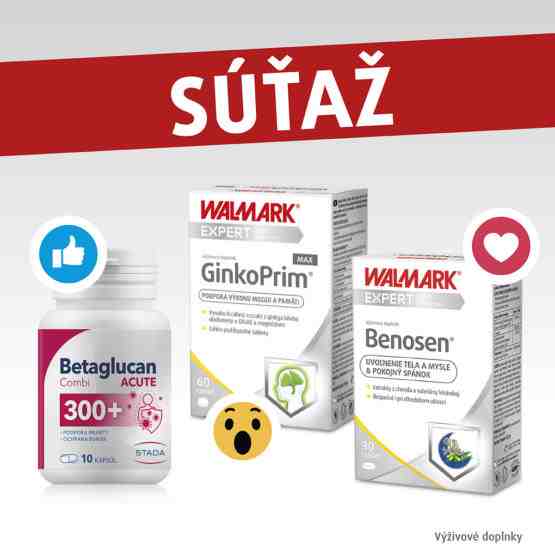 Súťaž o 8x balíky Betaglucan combi 150+ a Betaglucan combi 300