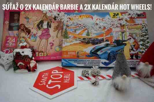 Súťaž o adventné kalendáre Barbie a Hot Wheels