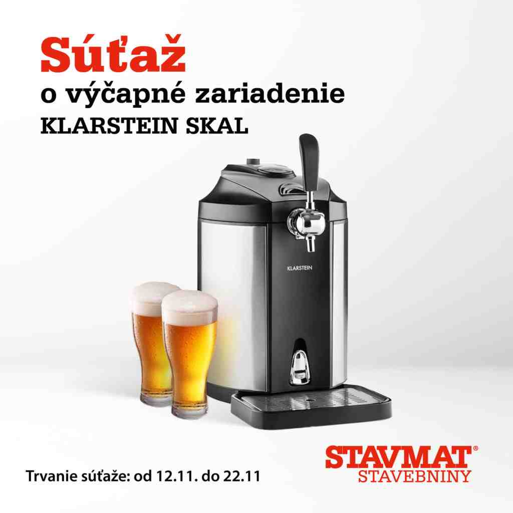 Súťaž o zariadenie na čapovanie piva Klarstein Skal