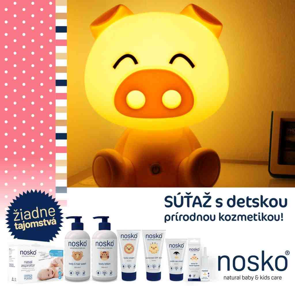 Súťaž s detskou prírodnou kozmetikou Nosko o LED lampu